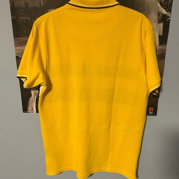 Gant Yellow and Black Polo Shirt with Racing Stripe - Picture 3 of 3
